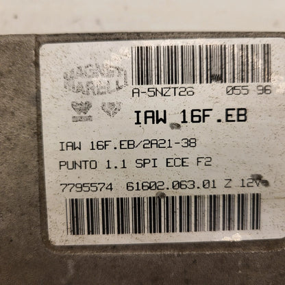Fiat Punto 1.1 ECU / IAW 16F.EB / 7795574 / 61602.063.01 / MAGNETI MARELLI
