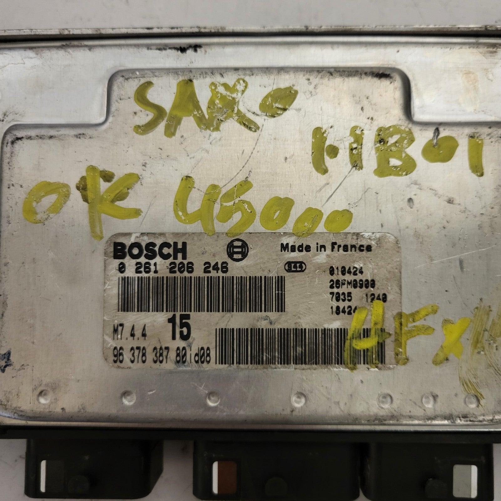 Peugeot Citroen ECU / 0261206246 / M7.4.4 / 9637838780 / BOSCH