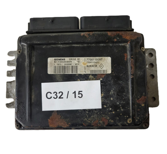 Renault ECU / S110030304C / 7700115097 / 7700110471 / S110030304 / SIRIUS 2 / SI