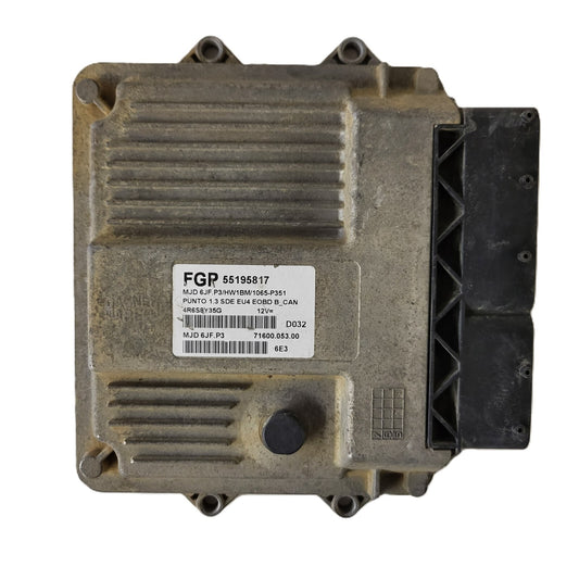 FIAT PUNTO ECU / MJD 6JF.P3 / 55195817 / HW1BM / 71600.053.00 / MAGNETI MARELLI