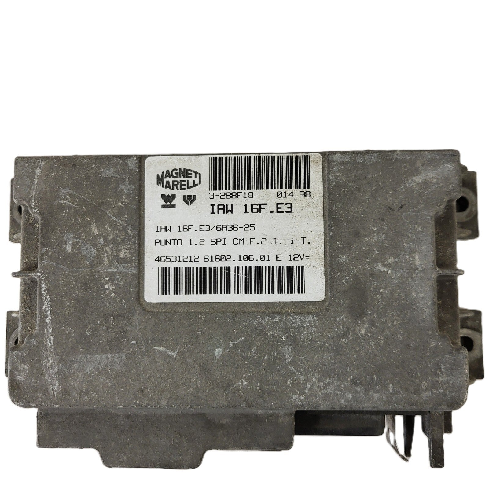 FIAT PUNTO 1.2 ECU / 16F.E3 / 46531212 / 61602.106.01 / MAGNETI MARELLI