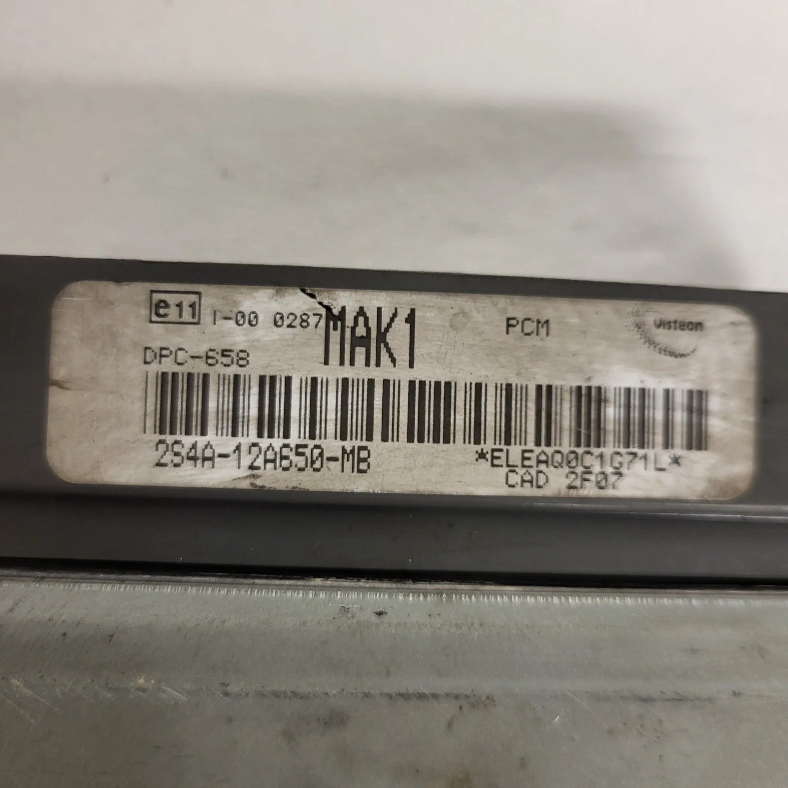 Ford ECU / 2S4A-12A650-MB / 2S4A12A650MB / MAK1 / DPC-658 / PCM / VISTEON