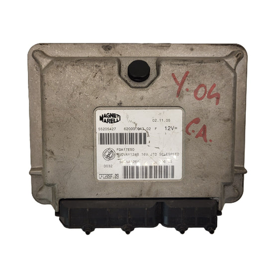 LANCIA YPSILON ECU / 55205427 / CFC208F.09 / 62000.043.02 / MAGNETI MARELLI 