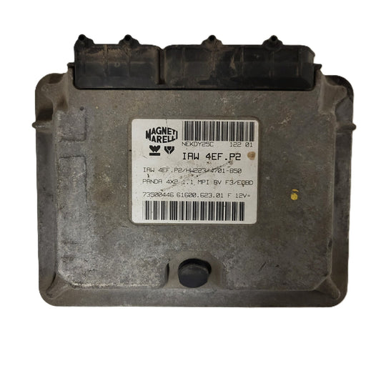 Fiat Panda ECU / IAW 4EF.P2 / 73500446 / 61600.623.01 / HW223 / MAGNETI MARELLI