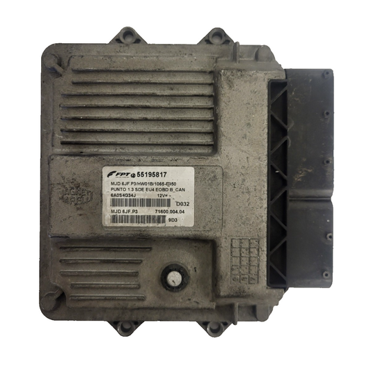 FIAT PUNTO ECU / MJD 6JF.P3 / 55195817 / HW1BM / 71600.053.00 / MAGNETI MARELLI