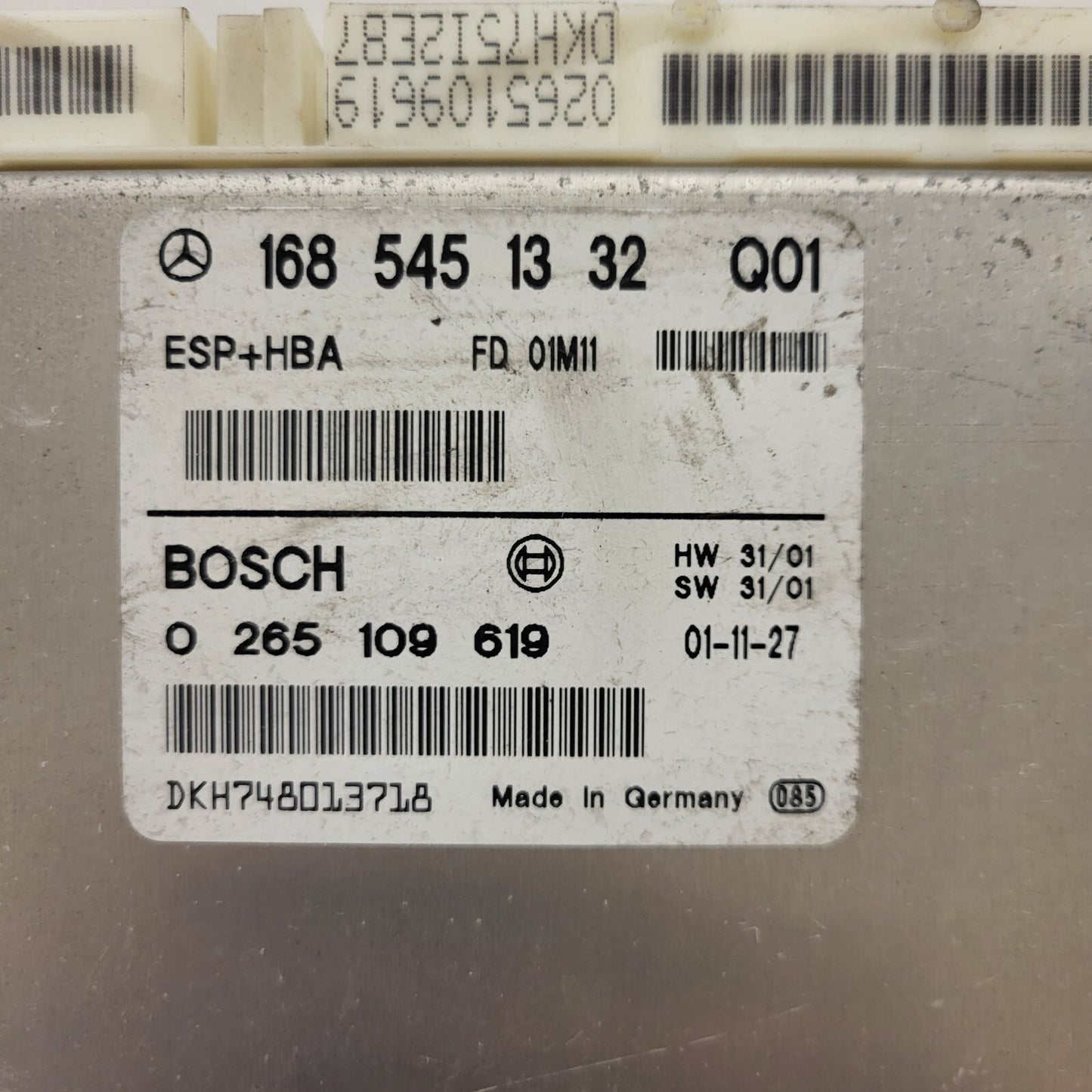 MERCDES BENZ ECU / 1685451332 / 0265109619 / BOSCH / ESP HBA