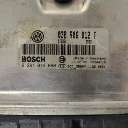SEAT TOLEDO 1.9 TDI ECU / 0281010060 / 038906012T / BOSCH