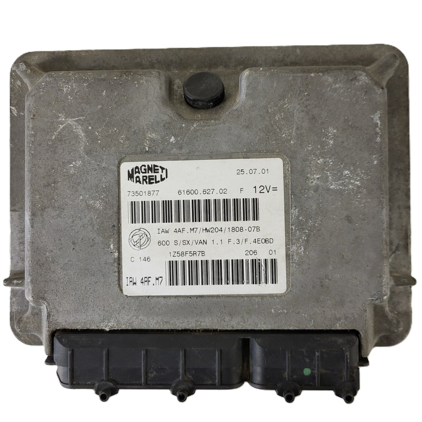 Fiat 600 ECU / IAW 4AF.M7 / 73501877 / HW204 / MAGNETI MARELLI