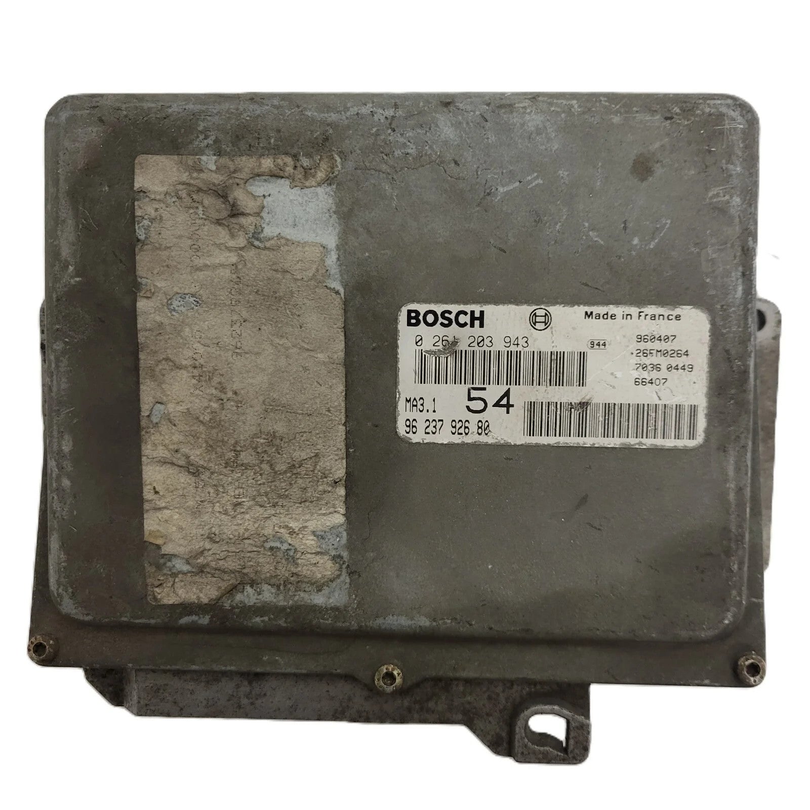 Peugeot 106 Citroen Saxo 1.1 ECU / 0261203736 / 96203998980 / MA3.1 / BOSCH