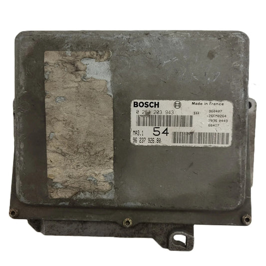 Peugeot 106 Citroen Saxo 1.1 ECU / 0261203736 / 96203998980 / MA3.1 / BOSCH