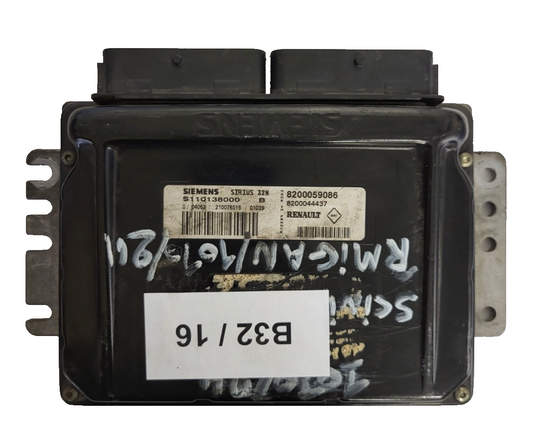 RENAULT MEGANE ECU / S110138000B / 8200059086 / 8200044437 / S110138000 / SIRIUS
