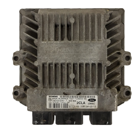 FORD FIESTA ECU / 7S61-12A650-AA / 5WS40433A-T / 2CLA / SID804 / J38AC SIEMENS