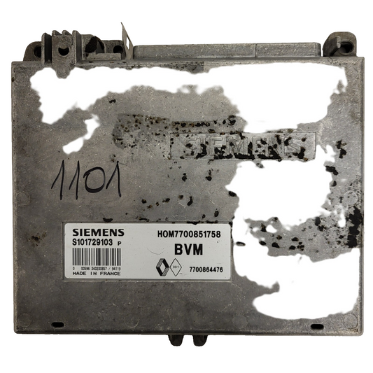 Renault Clio ECU / S101729103P / HOM 7700851758 / 7700864476 / S101729103