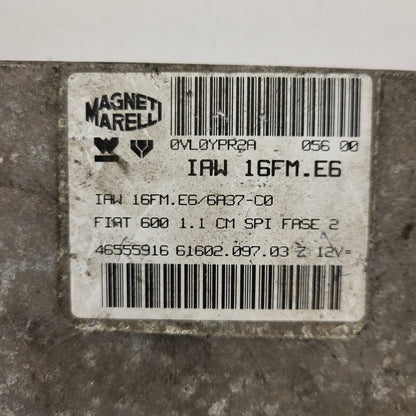 FIAT 600 1.1 ECU / IAW 16FM.E6 / 46555916 / 61602.097.03 / MAGNETI MARELLI