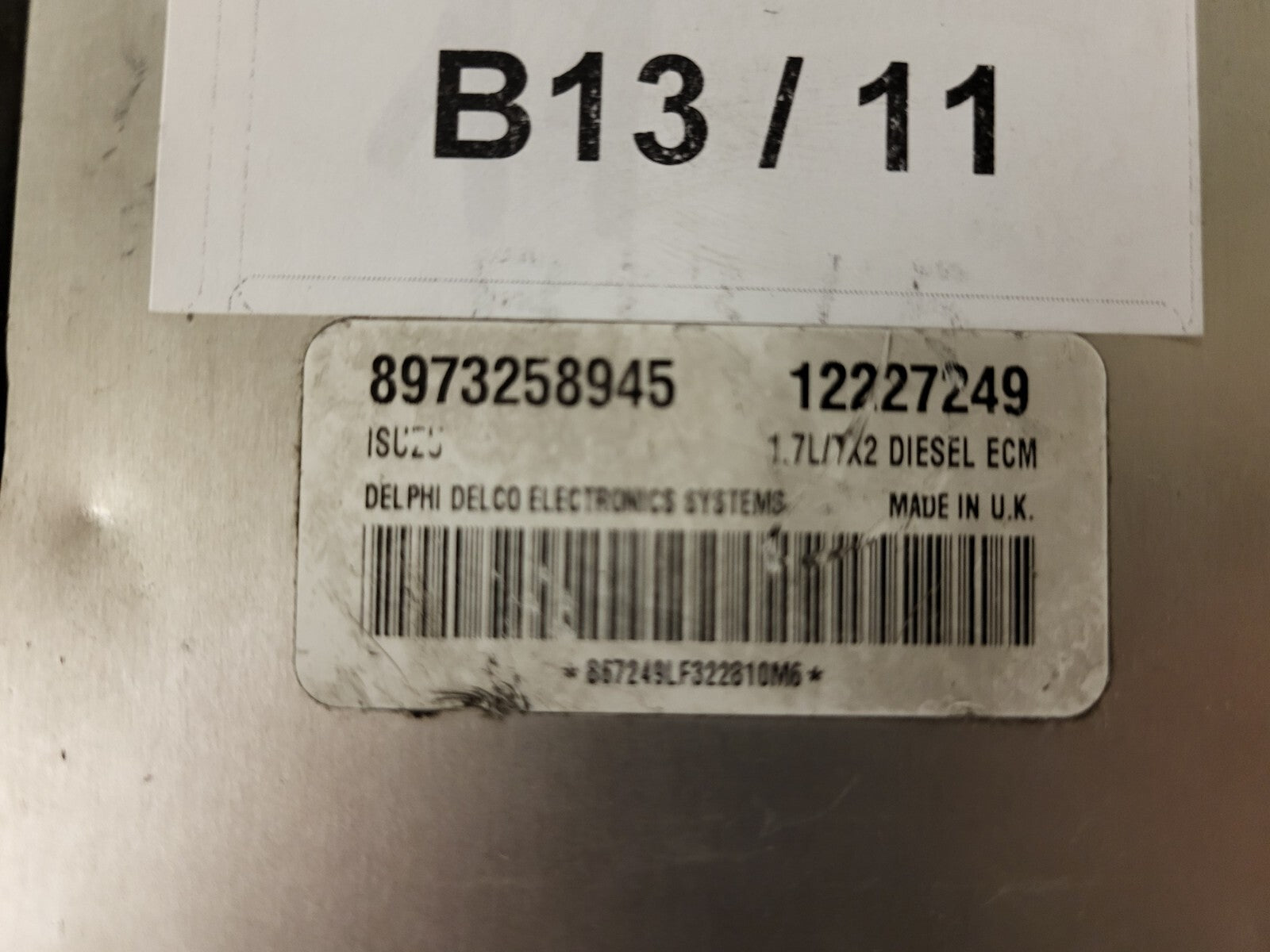 OPEL CORSA MERIVA ECU / 12227249 / 8973258945 / DYNU / DELPHI ISUZU