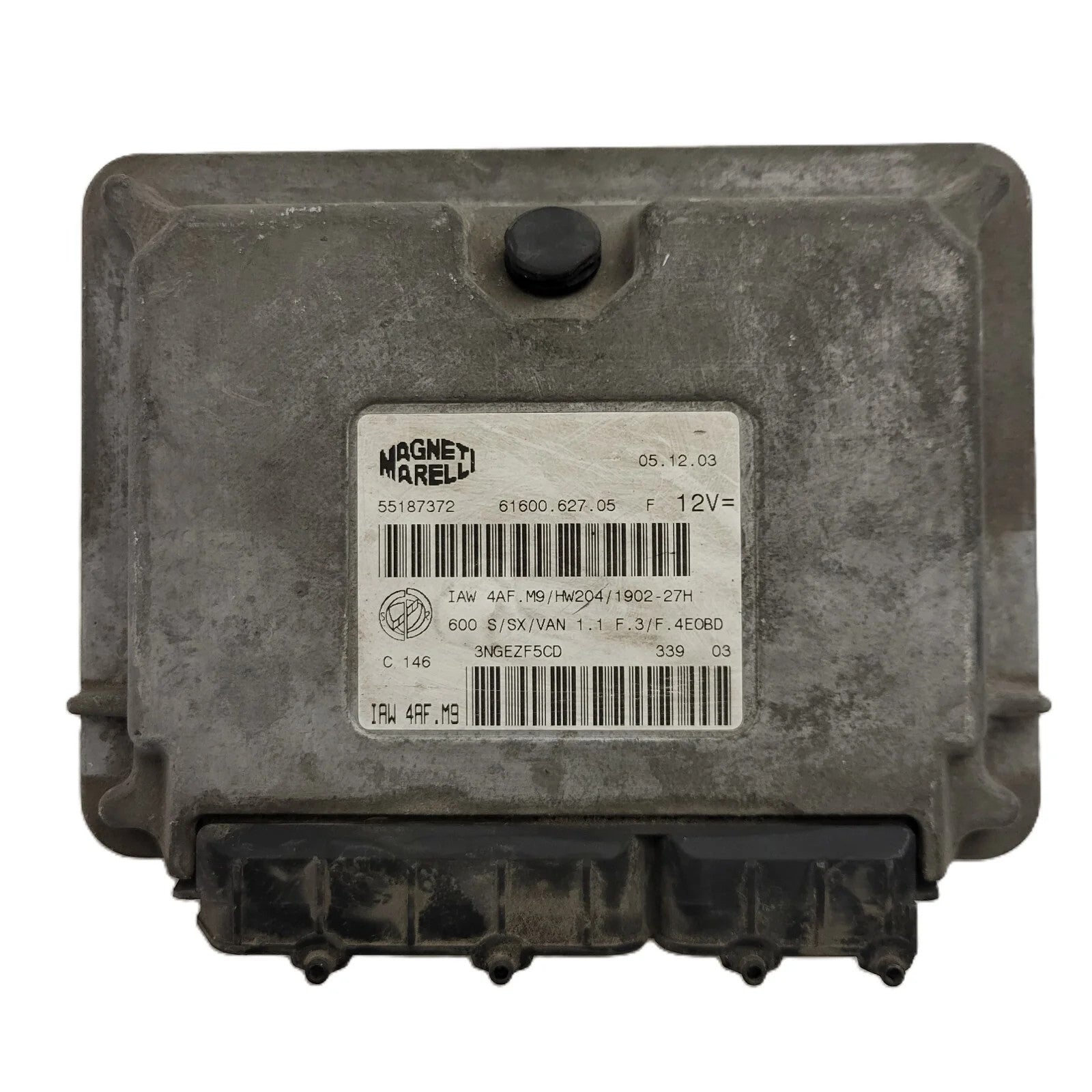 Fiat Seicento 600 ECU / 55187372 / IAW 4AF.M9 / 61600.627.05 / MAGNETI MARELLI