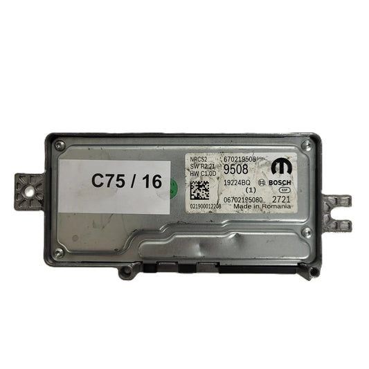 FIAT ALFA MODULE ECU / NRCS2 / 670219508 / 19224BQ / SW R2.21 / HW C1.0D / BOSCH