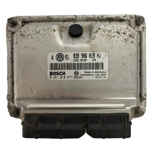 VW GOLF ECU / 038906019HJ / 0281010977 / EDC15P+ / BOSCH