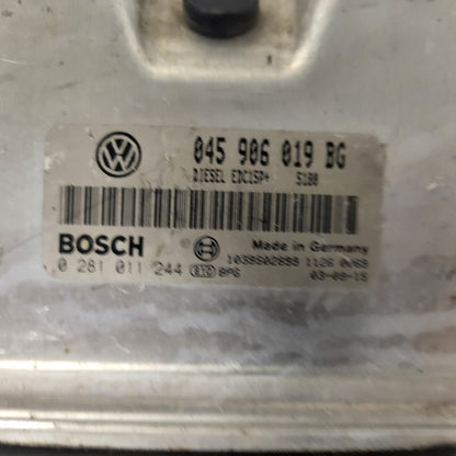 VW ŠKODA ECU / 045906019BG / 0281011244 / EDC15P+ / BOSCH