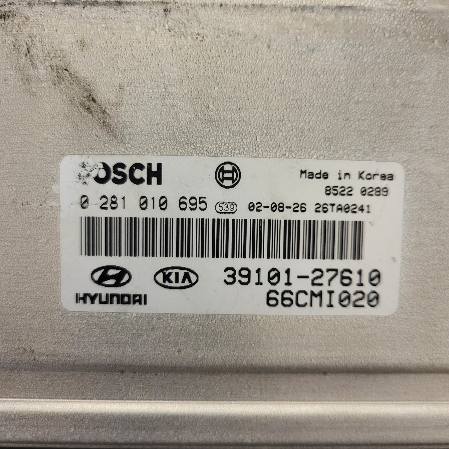 HYUNDAI MATRIX ECU / 0281010695 / 39101-27610 / 66CMI020 / BOSCH