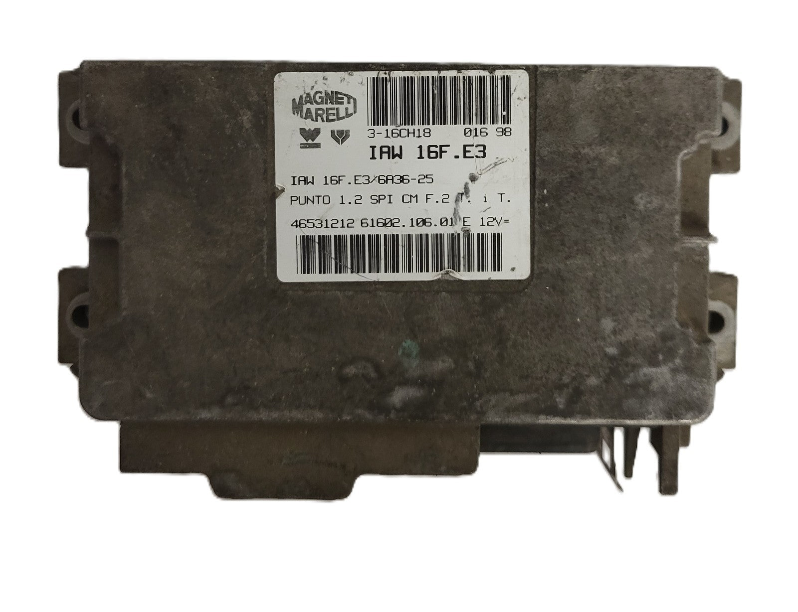 FIAT PUNTO 1.2 ECU / IAW16F.E3 / 46531212 / 61602.106.01 / MAGNETI MARELLI