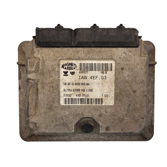 FIAT MULTIPLA 1.6 ECU / 51761337 / IAW 4EF.G3 / HW226 / MAGNETI MARELLI