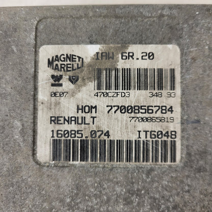 Renault ECU / 7700856784 / IAW 6R.20 / 7700865819 / 16085.074 / MAGNETI MARELLI