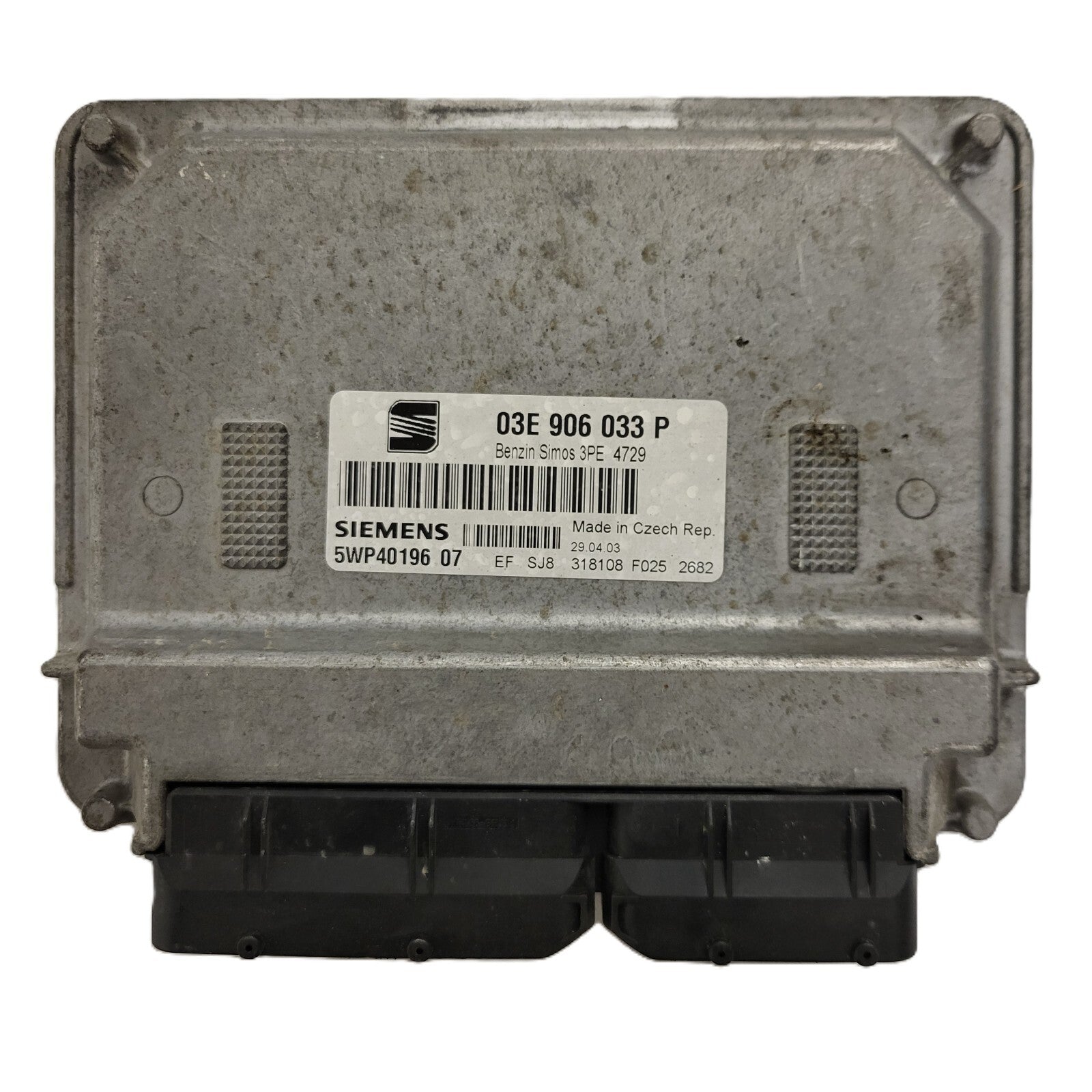 SEAT IBIZA ECU / 03E906033P / 5WP44304 07 / SIMOS 3PE SIEMENS
