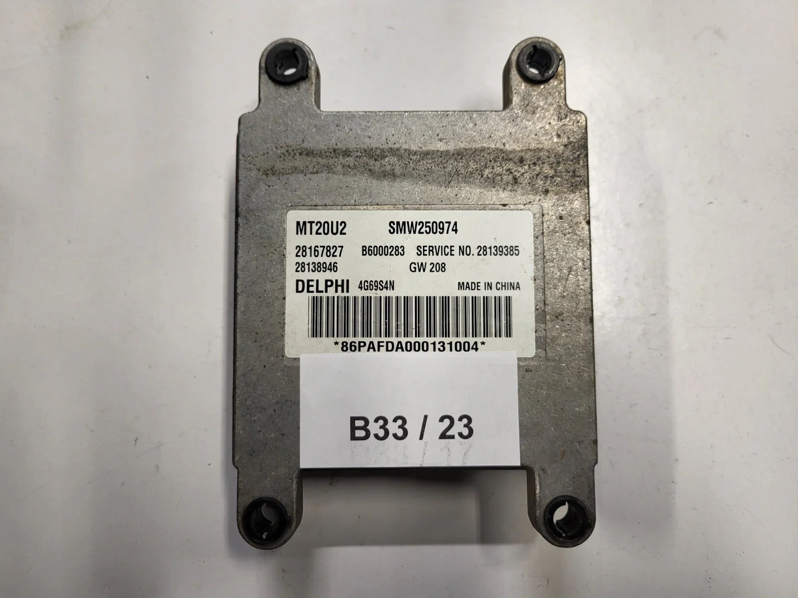 GREAT WALL AIRBAG ECU / SMW250974 / 28167827 / 28138946 / 4G69S42 /MT20U2 DELPH