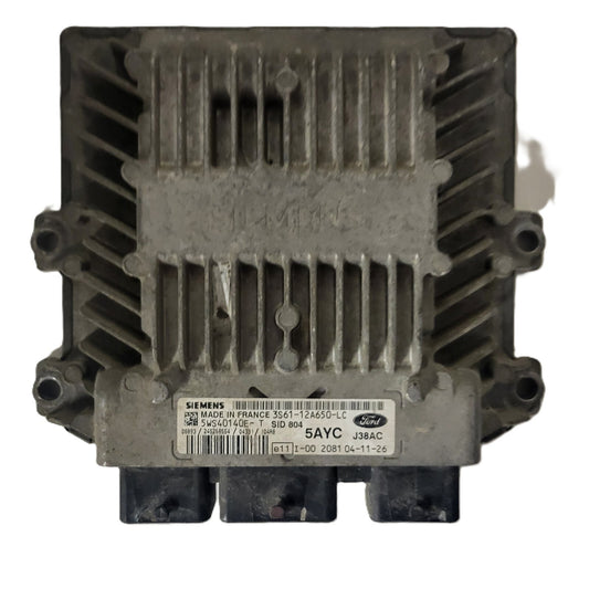 FORD FIESTA ECU / 3S61-12A650-LC / 5WS40140E-T / 5AYC / SID804 / J38A SIEMENS