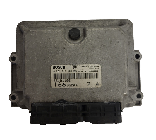 ALFA ROMEO 166 2.4  ECU / 0281011503 / 55191196 / BOSCH