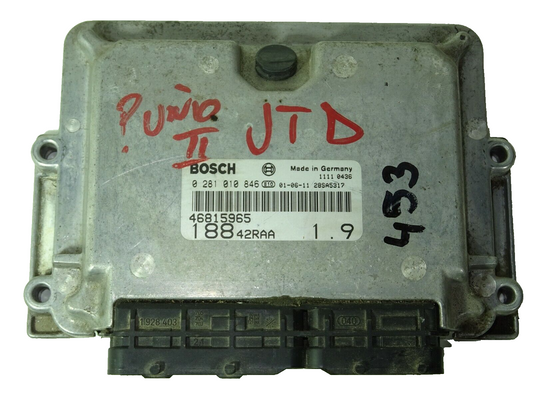 FIAT PUNTO 2 188 1.9 JTD ECU / 0281010846 / 46815965 / BOSCH