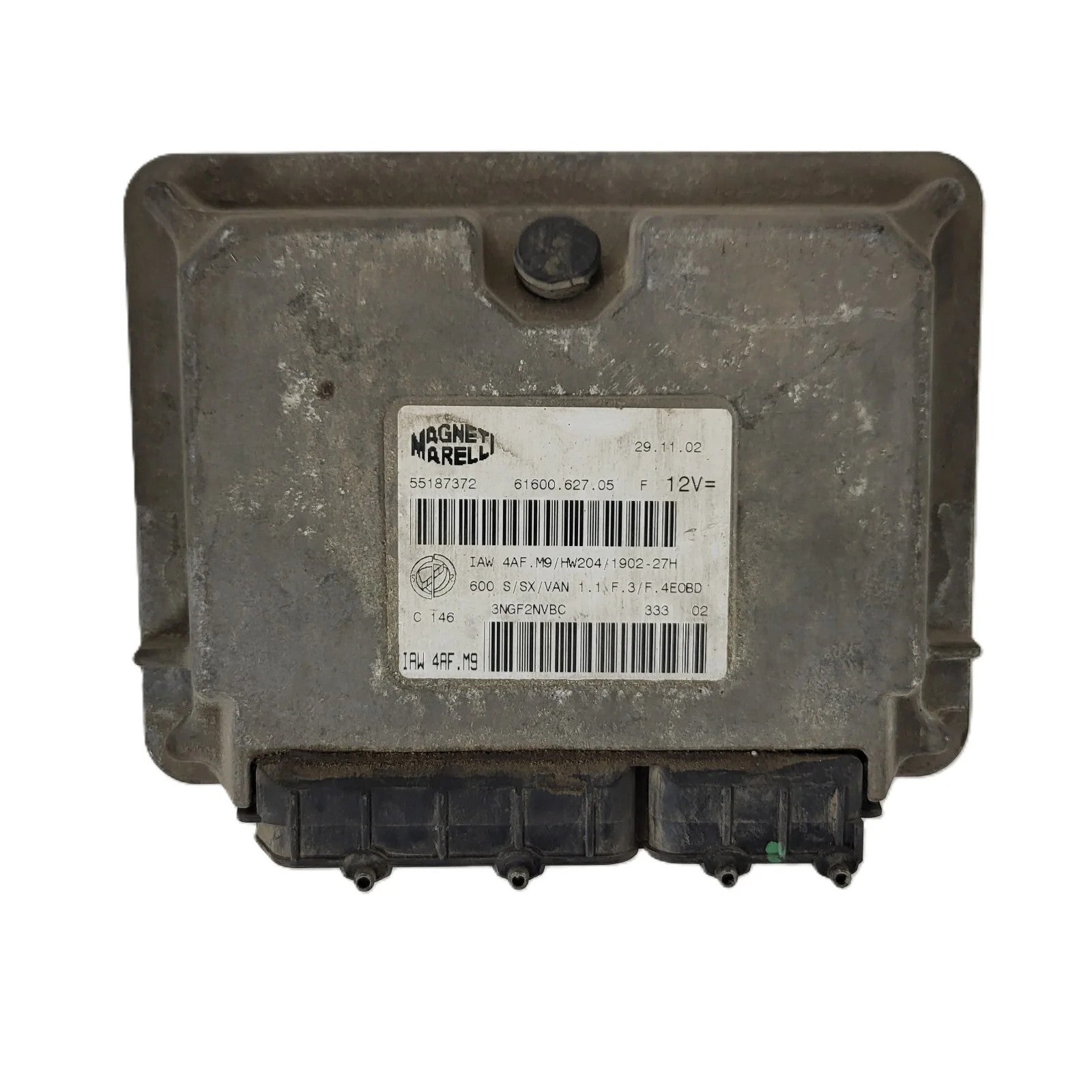 Fiat Seicento 600 ECU / 55187372 / IAW 4AF.M9 / 61600.627.05 / MAGNETI MARELLI