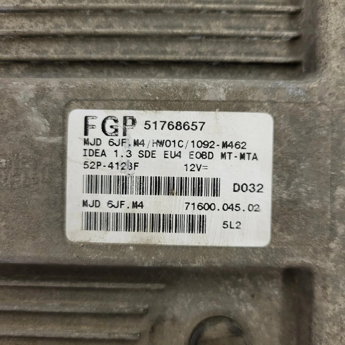 LANICA MUSA ECU / 51768657 / MJD 6JF.M4 / HW01C / MAGNETI MARELLI