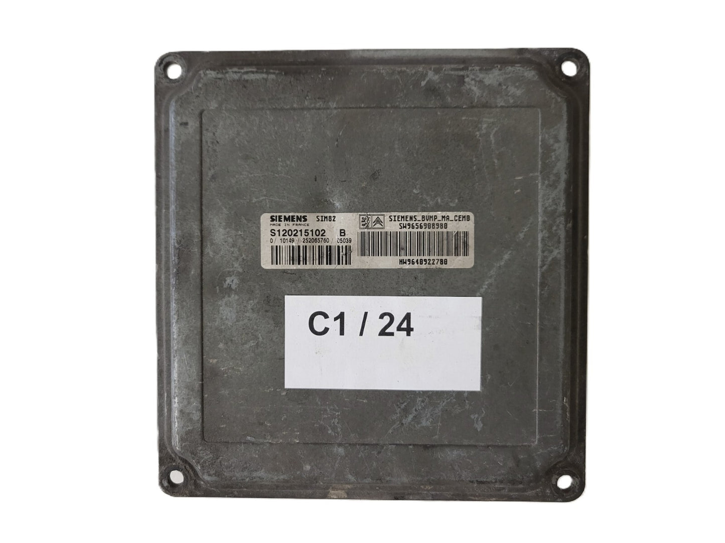 PEUGEOT CITREON ECU / S120215102B / SIM82 / SW9656908980 / HW9640922780 / BOSCH