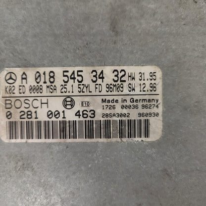 Mercedes W202 W210 ECU / A0185453432 / 0281001463 / BOSCH