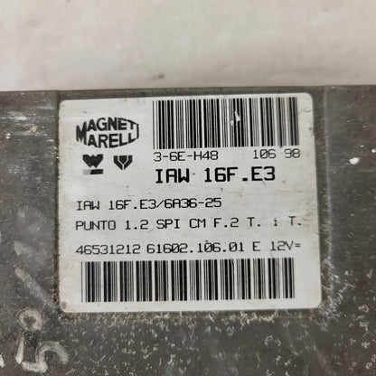 FIAT PUNTO 1.2 ECU / 16F.E3 / 46531212 / 61602.106.01 / MAGNETI MARELLI