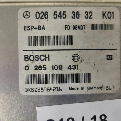 MERCDES BENZ ECU / 0265453632 / 0265109431 / BOSCH / ESP+BA