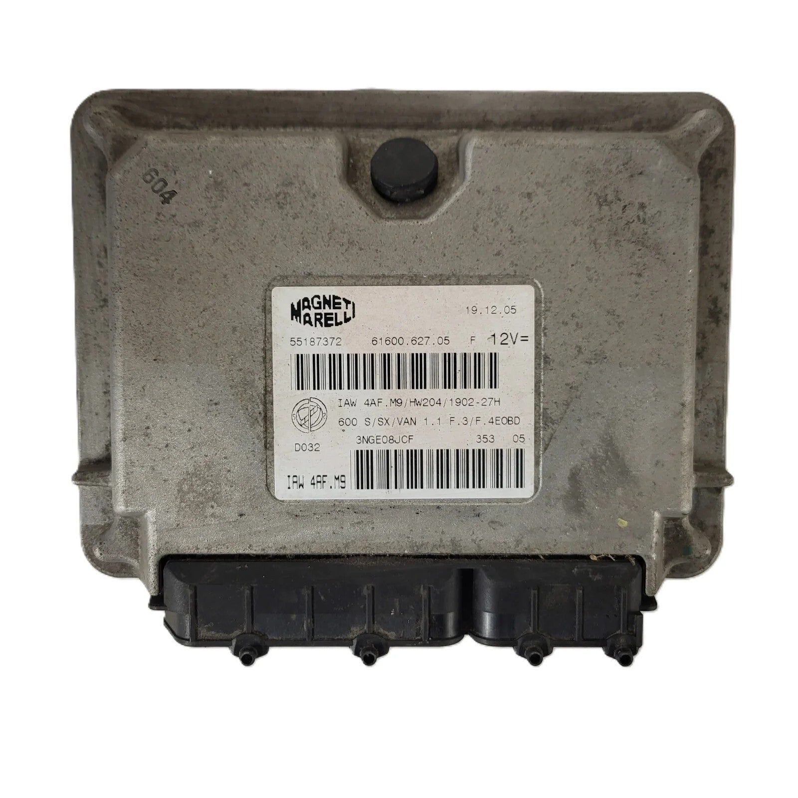 Fiat Seicento 600 ECU / 55187372 / IAW 4AF.M9 / 61600.627.05 / MAGNETI MARELLI