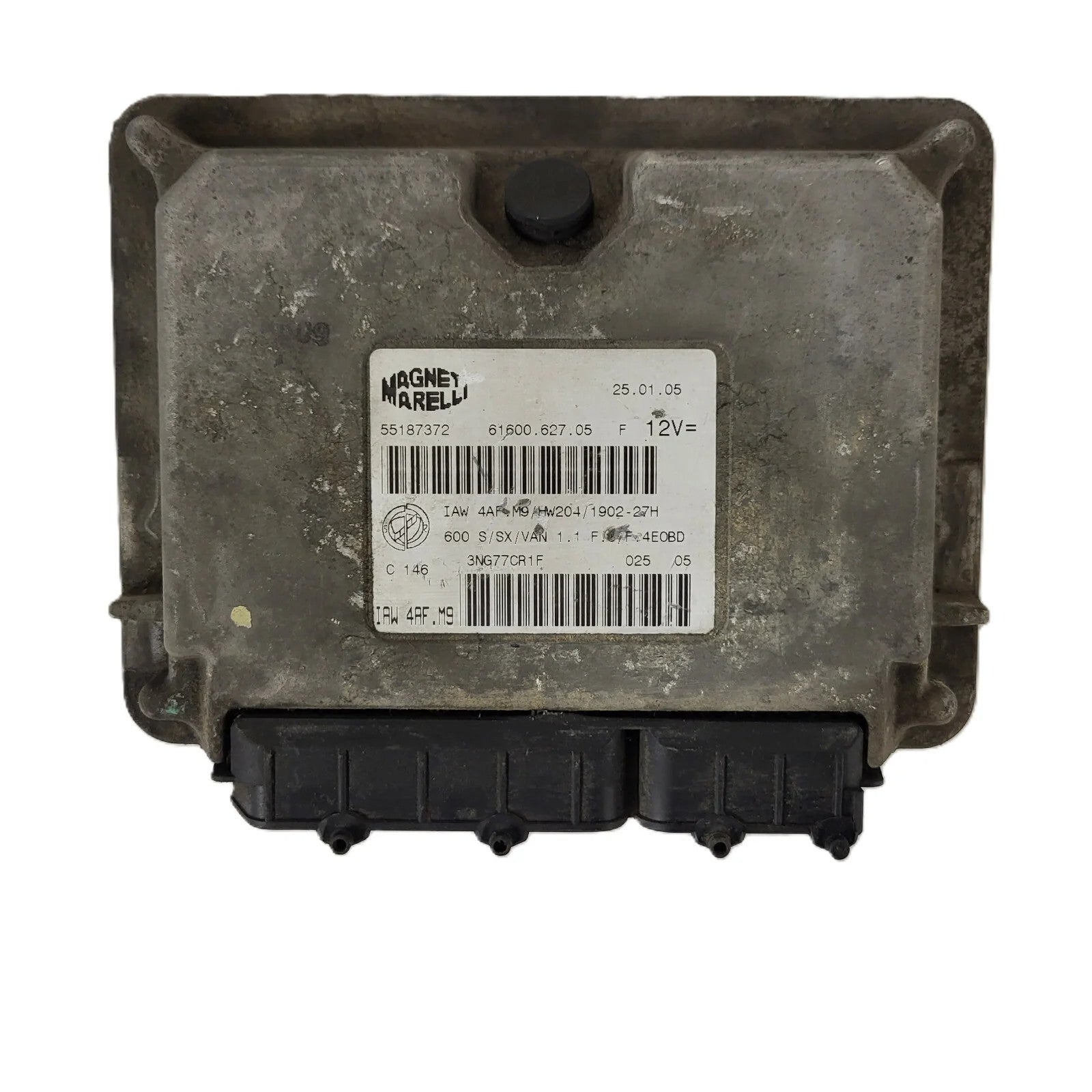 Fiat Seicento 600 ECU / 55187372 / IAW 4AF.M9 / 61600.627.05 / MAGNETI MARELLI