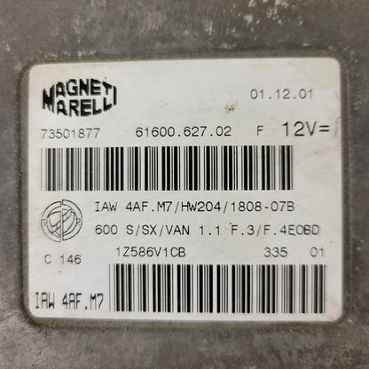 Fiat 600 ECU / IAW 4AF.M7 / 73501877 / HW204 / MAGNETI MARELLI