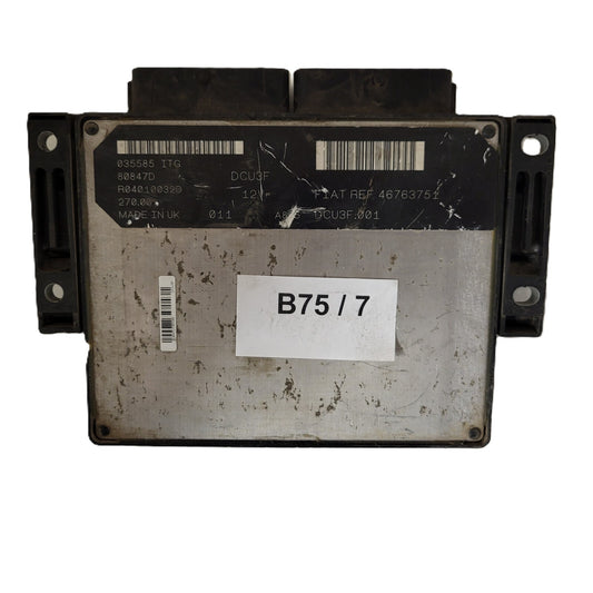 Fiat Punto ECU / 46763751 / R04010032D / DCU3F / LUCAS