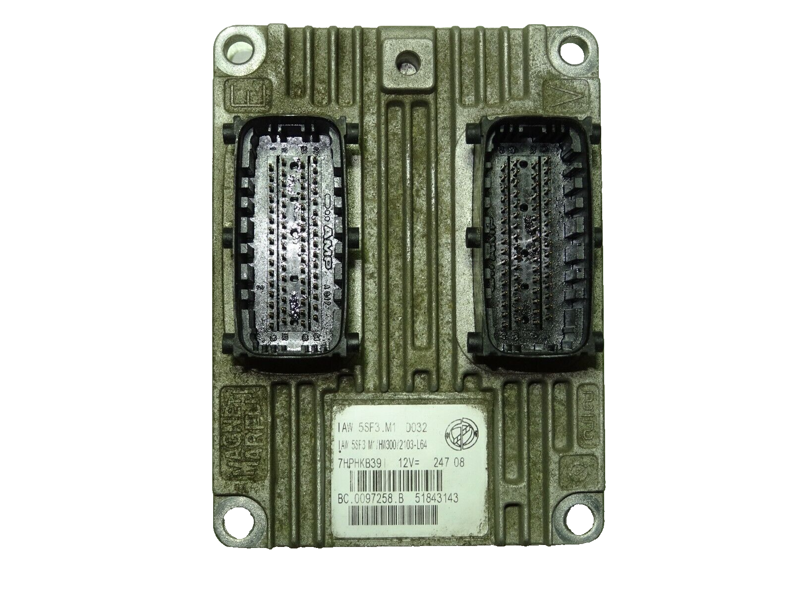 FIAT GRANDE PUNTO ECU / IAW 5SF3.M1 / 51843143 / HW300 / MAGNETI MARELLI