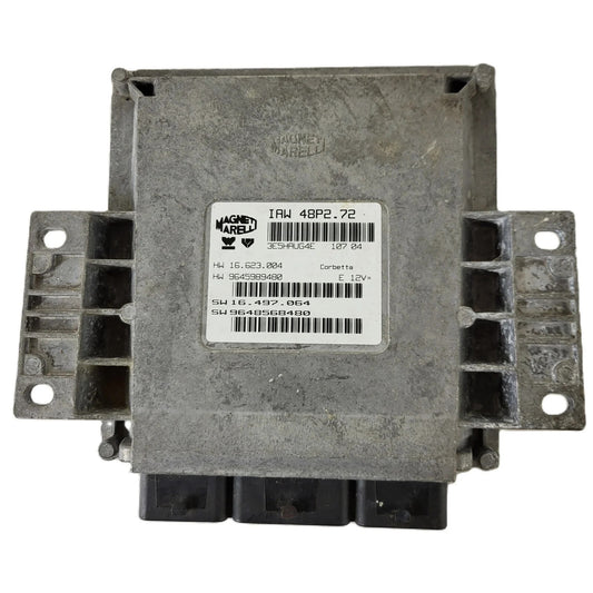 PEUGEOT CITROEN ECU / IAW 48P2.72 / SW 9648568480 / HW 9645989480 / MAGNETI MARE