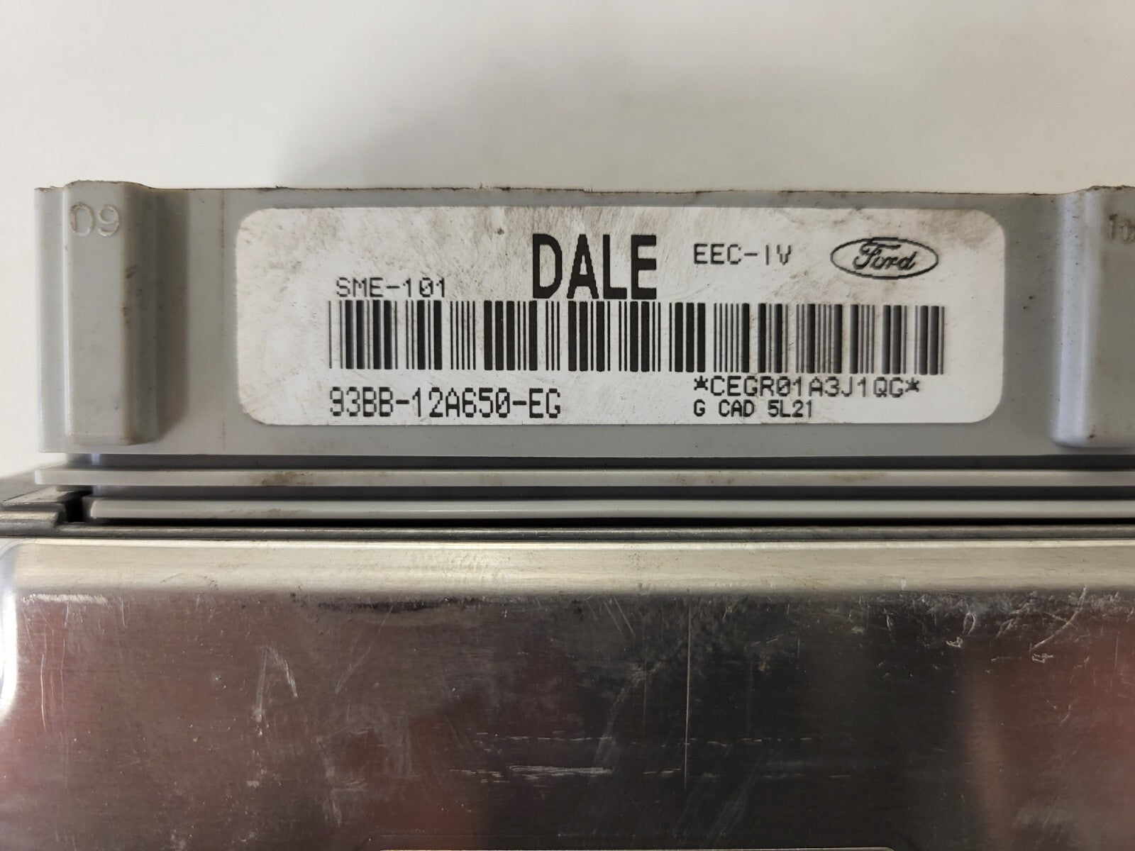 FORD MONDEO 2.0 ECU / 93BB-12A650-EG / SME-101 / DALE / EEC-IV / 