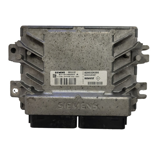 RENAULT CLIO ECU / S110140201A / EMS3132 / 08200326395 / 8200326387 / SIEMENS