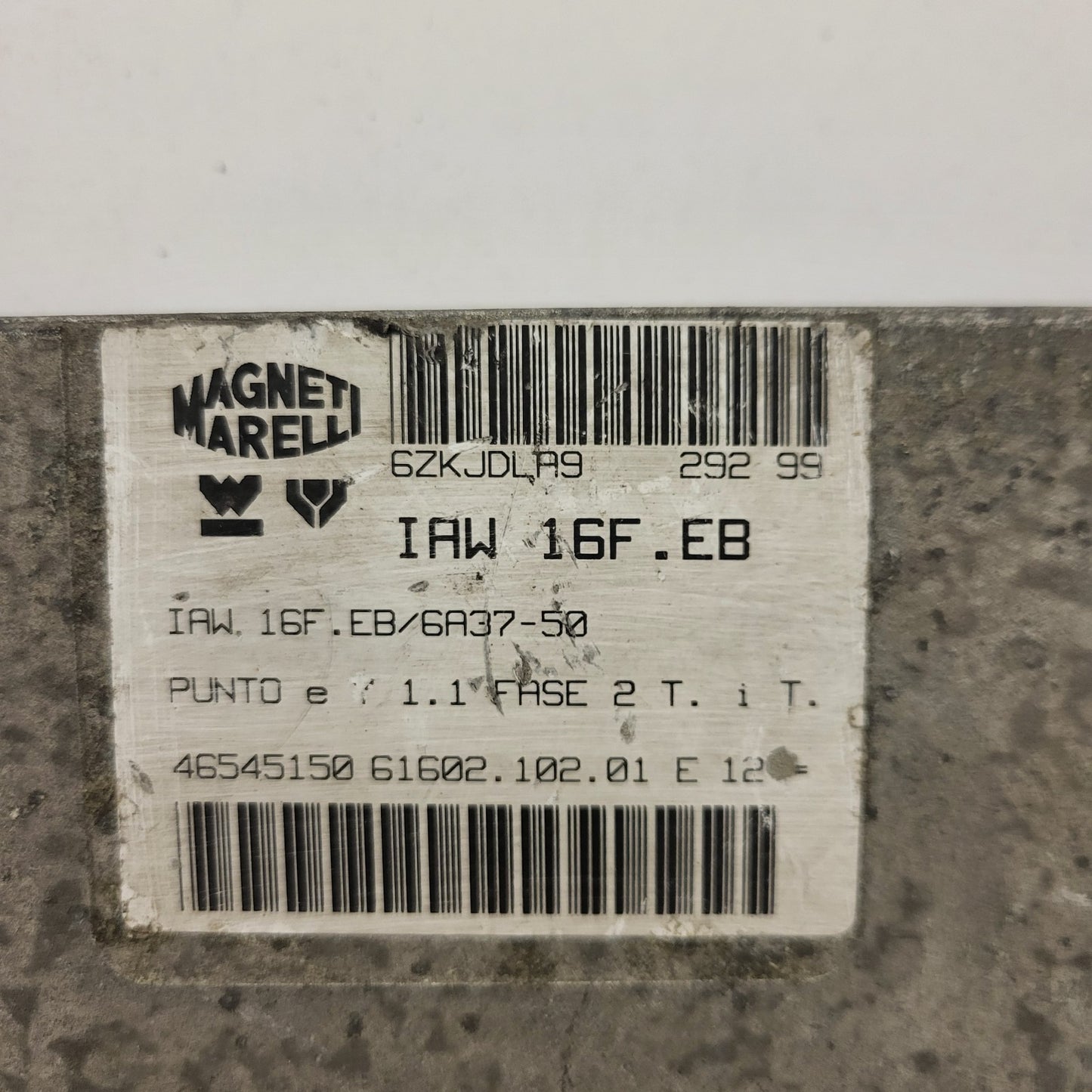FIAT PUNTO LANCIA Y ECU / IAW16F.EB / 46545150 / 61602.102.01 / MAGNETI MARELLI
