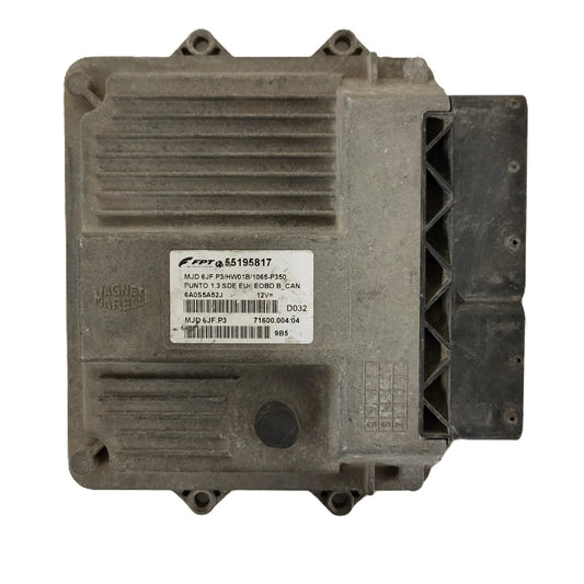 Fiat Punto ECU / MJD 6JF.P3 / 55195817 / HW01B / 71600.004.04 / MAGNETI MARELLI