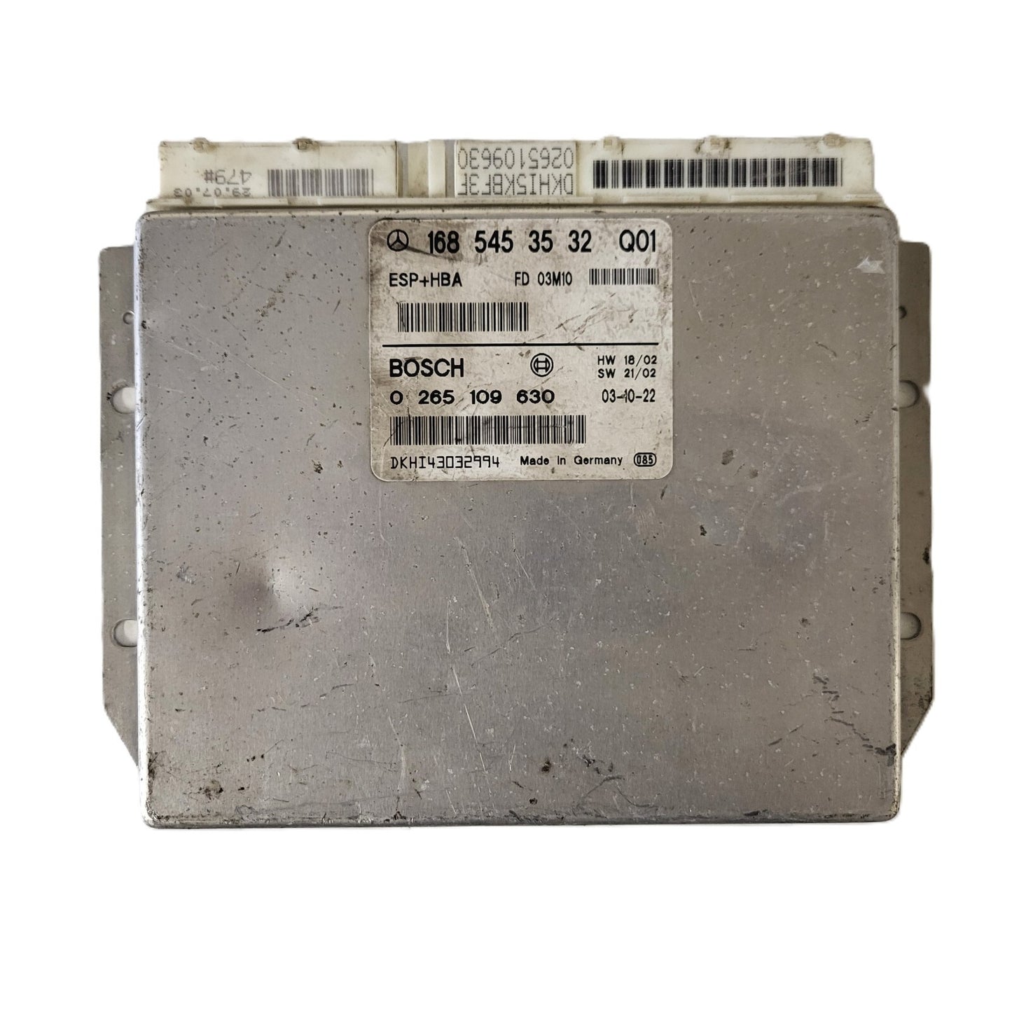 MERCEDES-BENZ A CLASS W168 ESP ECU / 1685453532 / 0265109630 / BOSCH ESP+HBA