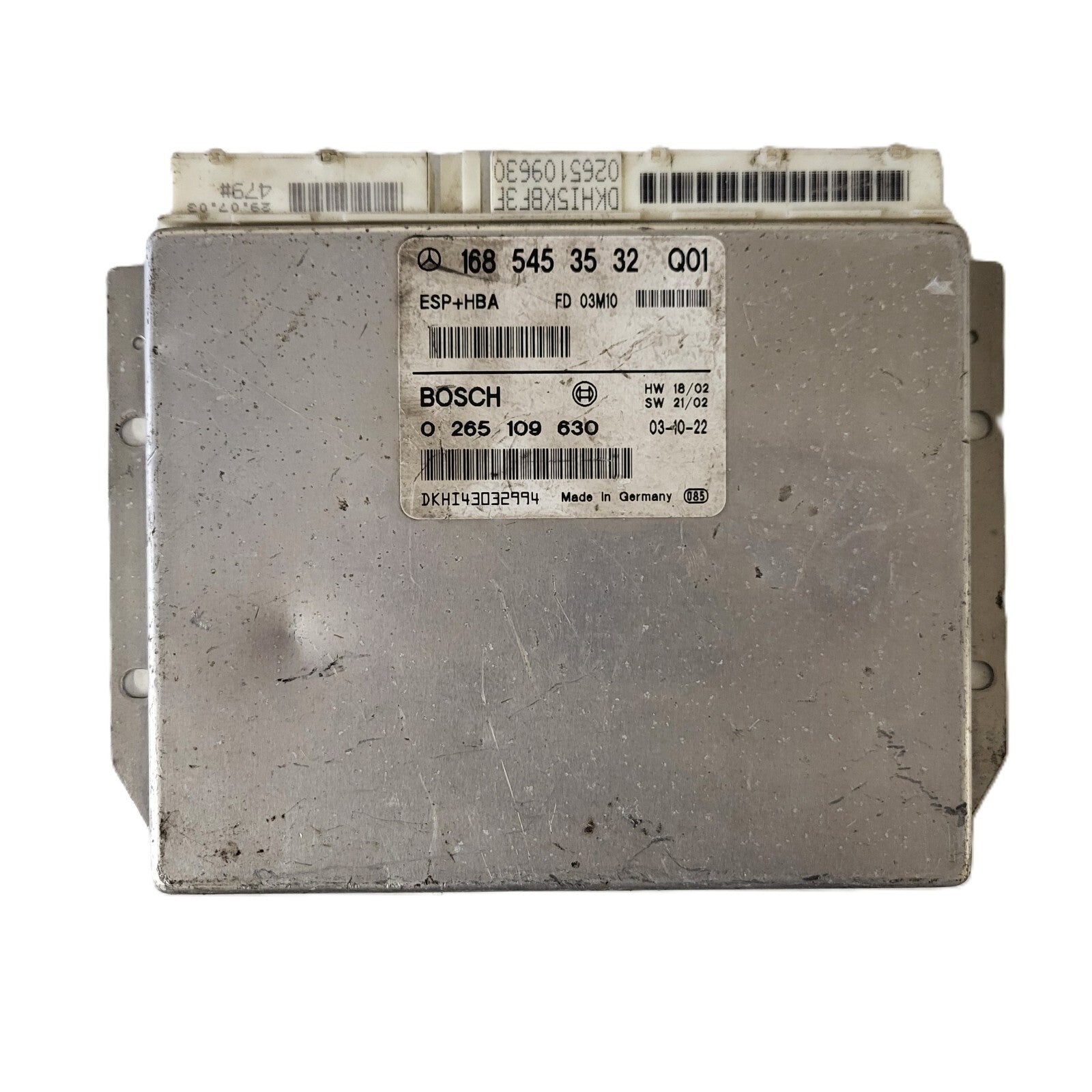 MERCEDES-BENZ A CLASS W168 ESP ECU / 1685453532 / 0265109630 / BOSCH ESP+HBA